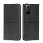 For Xiaomi Redmi Note 12S 4G Cow Texture Magnetic Leather Phone Case(Black) - 1