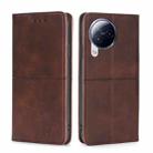 For Xiaomi Civi 3 5G Cow Texture Magnetic Leather Phone Case(Dark Brown) - 1