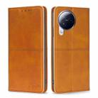 For Xiaomi Civi 3 5G Cow Texture Magnetic Leather Phone Case(Light Brown) - 1