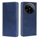 For Xiaomi 14 Ultra 5G Cow Texture Magnetic Leather Phone Case(Blue) - 1