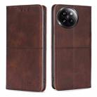 For Xiaomi Civi 4 Pro Cow Texture Magnetic Leather Phone Case(Dark Brown) - 1