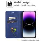 For Xiaomi Redmi Turbo 3 5G Cow Texture Magnetic Leather Phone Case(Blue) - 2