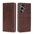 For Huawei nova 11 Pro 4G / 11 Ultra 4G Cow Texture Magnetic Leather Phone Case(Dark Brown) - 1