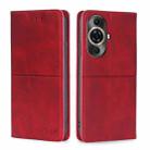 For Huawei nova 11 Pro 4G / 11 Ultra 4G Cow Texture Magnetic Leather Phone Case(Red) - 1