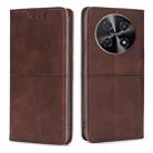 For Huawei nova 12i 4G Cow Texture Magnetic Leather Phone Case(Dark Brown) - 1