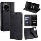 For Huawei nova 14 5G Cow Texture Magnetic Leather Phone Case(Black) - 1