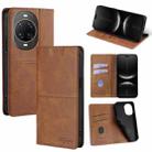 For Huawei nova 14 Ultra 5G Cow Texture Magnetic Leather Phone Case(Light Brown) - 1