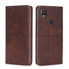 For Kyocera Digno SX3-KYG02 Cow Texture Magnetic Leather Phone Case(Dark Brown) - 1