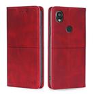 For Kyocera Digno SX3-KYG02 Cow Texture Magnetic Leather Phone Case(Red) - 1