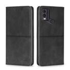 For Nokia C22 Cow Texture Magnetic Leather Phone Case(Black) - 1