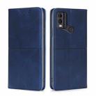 For Nokia C22 Cow Texture Magnetic Leather Phone Case(Blue) - 1