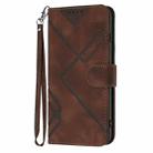 For OPPO A9 2020/A5 2020 Line Pattern Skin Feel Leather Phone Case(Coffee) - 2