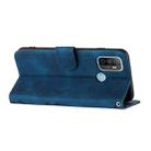 For OPPO A53s / A32 / A53 Line Pattern Skin Feel Leather Phone Case(Royal Blue) - 3