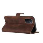 For OPPO A74 5G/A93 5G/A54 5G Line Pattern Skin Feel Leather Phone Case(Coffee) - 3