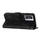 For OPPO A57s 4G/A77 5G/A57 5G Line Pattern Skin Feel Leather Phone Case(Black) - 3
