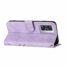 For OPPO A57s 4G/A77 5G/A57 5G Line Pattern Skin Feel Leather Phone Case(Light Purple) - 3