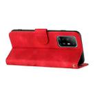 For OPPO A94 4G/A95 5G/Reno5 Z Line Pattern Skin Feel Leather Phone Case(Red) - 3