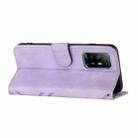 For OPPO A94 4G/A95 5G/Reno5 Z Line Pattern Skin Feel Leather Phone Case(Light Purple) - 3