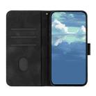 For OPPO Reno12 Global Line Pattern Skin Feel Leather Phone Case(Black) - 3