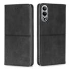 For OnePlus Nord CE4 Cow Texture Magnetic Leather Phone Case(Black) - 1