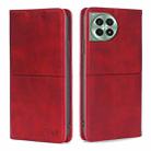 For OnePlus Ace 3 Pro 5G Cow Texture Magnetic Leather Phone Case(Red) - 1