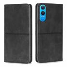 For OnePlus Nord CE 4 Lite 5G Cow Texture Magnetic Leather Phone Case(Black) - 1