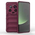 For Xiaomi 13 Ultra Magic Shield TPU + Flannel Phone Case(Wine Red) - 1