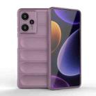 For Xiaomi Redmi Note 12 Turbo Magic Shield TPU + Flannel Phone Case(Purple) - 1