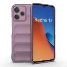 For Xiaomi Redmi 12 5G Magic Shield TPU + Flannel Phone Case(Purple) - 1