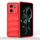 For Xiaomi Redmi K60 Ultra Magic Shield TPU + Flannel Phone Case(Red) - 1