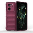 For Xiaomi Redmi K60 Ultra Magic Shield TPU + Flannel Phone Case(Wine Red) - 1