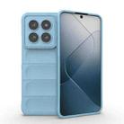 For Xiaomi 14 Pro 5G Magic Shield TPU + Flannel Phone Case(Light Blue) - 1