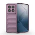 For Xiaomi 14 Pro 5G Magic Shield TPU + Flannel Phone Case(Purple) - 1