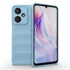 For Xiaomi Redmi 13C 5G Magic Shield TPU + Flannel Phone Case(Light Blue) - 1