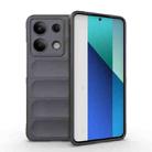 For Xiaomi Redmi Note 13 4G Global Magic Shield TPU + Flannel Phone Case(Dark Grey) - 1