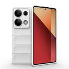 For Xiaomi Redmi Note 13 Pro 4G Global Magic Shield TPU + Flannel Phone Case(White) - 1