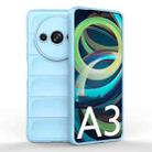 For Xiaomi Redmi A3 4G Global Magic Shield TPU + Flannel Phone Case(Light Blue) - 1