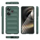 For Xiaomi Redmi Turbo 3 5G Magic Shield TPU + Flannel Phone Case(Dark Green) - 3