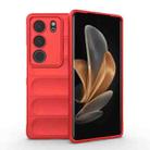 For vivo S17 Magic Shield TPU + Flannel Phone Case(Red) - 1