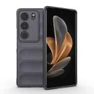 For vivo S17 Magic Shield TPU + Flannel Phone Case(Dark Grey) - 1