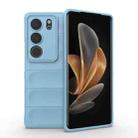 For vivo S17 Magic Shield TPU + Flannel Phone Case(Light Blue) - 1