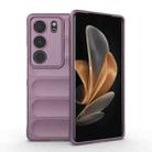 For vivo S17 Magic Shield TPU + Flannel Phone Case(Purple) - 1