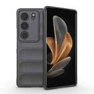 For vivo S17 Pro Magic Shield TPU + Flannel Phone Case(Dark Grey) - 1