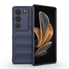 For vivo S17 Pro Magic Shield TPU + Flannel Phone Case(Dark Blue) - 1