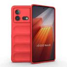 For vivo iQOO Neo8 Magic Shield TPU + Flannel Phone Case(Red) - 1