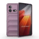 For vivo iQOO Neo8 Magic Shield TPU + Flannel Phone Case(Purple) - 1