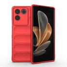 For vivo S17e Magic Shield TPU + Flannel Phone Case(Red) - 1