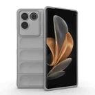 For vivo S17e Magic Shield TPU + Flannel Phone Case(Grey) - 1