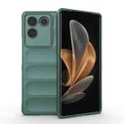 For vivo S17e Magic Shield TPU + Flannel Phone Case(Dark Green) - 1