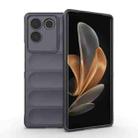 For vivo S17e Magic Shield TPU + Flannel Phone Case(Dark Grey) - 1